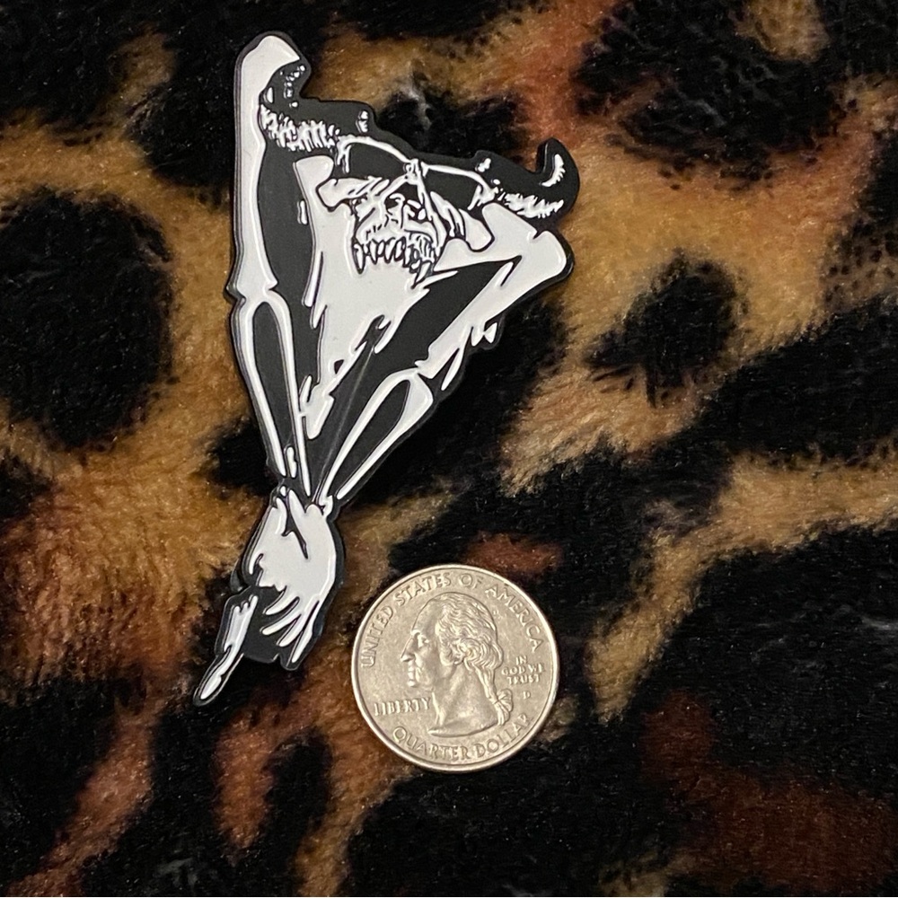 HUGE Samhain Danzig Misfits glow in the dark November Coming Fire Enamel Pin